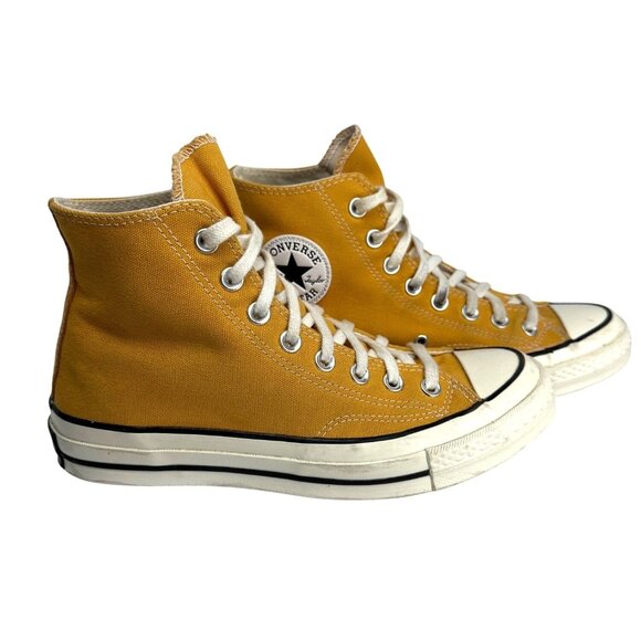Converse Chuck Taylor All Star High Tops Womens US 8.5 Mens 6.5 Yellow Gold - Picture 1 of 13
